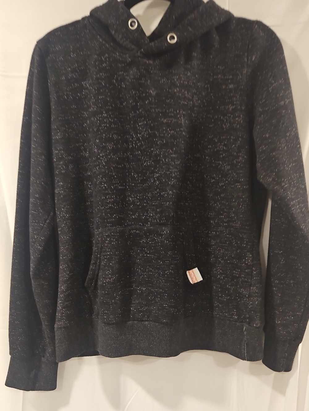 Reflex Black Speckled Hooded Crewneck